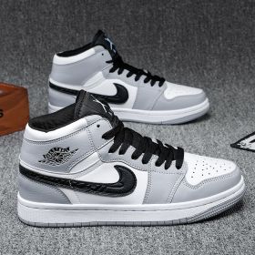 New comfortable fashion fashion men's casual shoes shoes 35-45 (Color: Grey, size: 38)