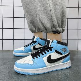 New comfortable fashion fashion men's casual shoes shoes 35-45 (Color: Blue, size: 36)